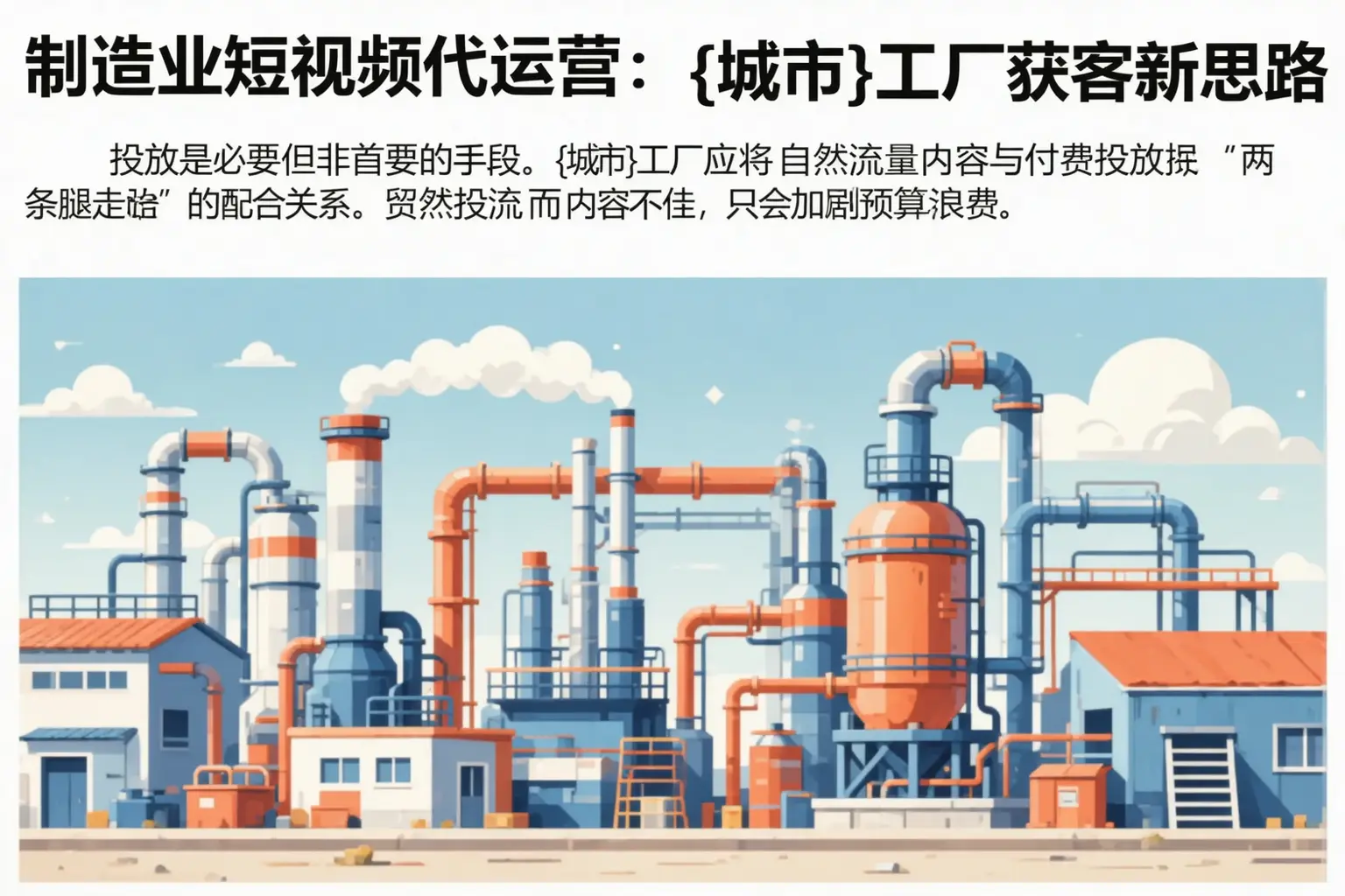 制造业短视频代运营：黄陂工厂获客新思路